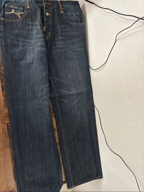 Lrg Men's Dark Indigo Straight Jeans